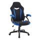 Eclipse Gaming Chair TOC-GCH-CH8000, black and blue ergonomic office and gaming chair with adjustable armrests and high back support.