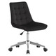 Comfi-Tub Chair TOC-OCH-CH8902, black upholstered ergonomic office chair with adjustable height and swivel base on castor wheels.