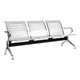 Express Airport Bench Three Seater CEC-ABC-P3, modern metallic bench seating with three seats and armrests.