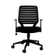 Neptune Operators Chair ISC-OPC-NEP, black ergonomic office chair with mesh backrest, cushioned seat, adjustable armrests, and rolling casters for office use.
