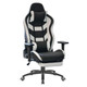 Venom Gaming Chair TOC-GCH-CH7200, black and white ergonomic gaming chair with adjustable armrests, high backrest, and a headrest pillow for comfort during gaming or working.