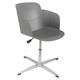Lotus Cross Base Typist Office Chair, ergonomic grey office chair with a sturdy cross base and adjustable height for comfortable seating.