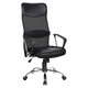 Ice High-back Office Chair JOF-HCH-1700, ergonomic black mesh back office chair with adjustable height, cushioned seat, and chrome base with rolling casters.