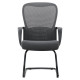 C4022B Black Mesh with Steel Sleigh Frame Visitor Office Chair