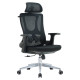 C4025 Black Mesh with Chrome Frame High-Back Office Chair