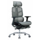 C4027 Black Mesh with Aluminium Frame High-Back Office Chair