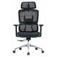 C4028 Black Mesh with Aluminium Frame High-Back Office Chair
