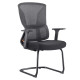 C4001B Black Mesh with Black Steel Sleigh Frame Visitor Office Chair