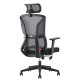 C4001 Black Mesh with Black Nylon Frame High-Back Office Chair