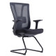 C4005B Black Mesh with Black Steel Sleigh Frame Visitor Office Chair