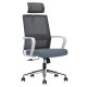 C4008 Black Mesh with Black Nylon Frame High-Back Office Chair
