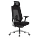 C4009 Black Mesh with Chrome Frame High-Back Office Chair
