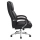 K104 Black Bonded Leather with Steel Frame Heavy-Duty High-Back Office Chair