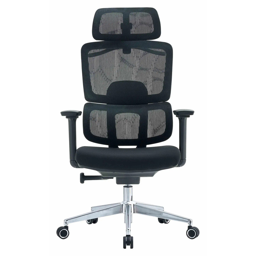 C4026 Black Mesh with Chrome Frame High-Back Office Chair