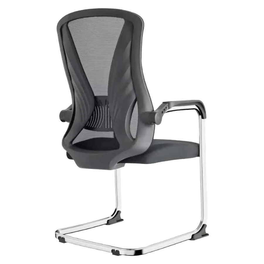 C4014B Black Mesh with Chrome Frame Visitor Office Chair