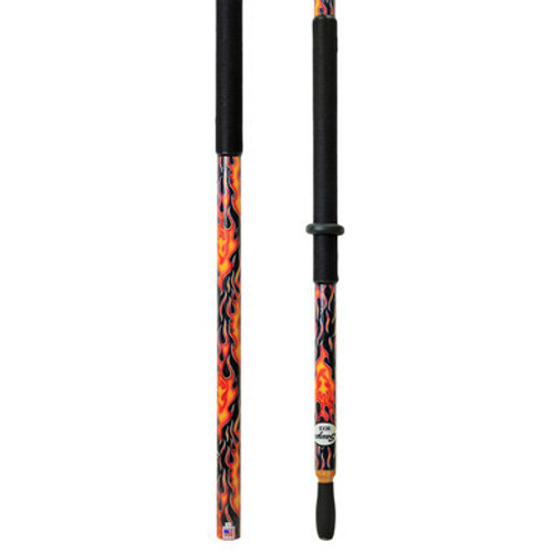 MXS Pattern Oar Shaft - Red Flames Detail