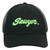 Sawyer Logo Trucker Hat - Green Logo Front