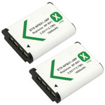 Sony NP-BX1 / NP-BX1/M8 Replacement Battery Kit (2-Pack, 1600mAh) + Dual USB Charger