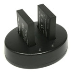 Nikon EN-EL12 Replacement Battery Kit (2-Pack, 1450mAh) + Dual USB Charger