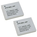 2-Pack Canon NB-6LH / NB-6L Lithium-Ion Replacement Batteries (1300mAh)