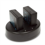 Panasonic DMW-BLE9 DMW-BLG10 Dual USB Charger with 2 Replacement Batteries for Lumix Cameras