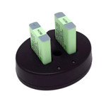 Replacement Battery Kit for Canon PowerShot G1 X Mark III (2-Pack, 1250mAh) + Dual USB Charger