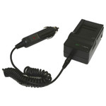 Replacement Battery Kit for Casio Exilim EX-10 (2-Pack, 2100mAh) + Charger with EU Plug & 12V Car Adapter