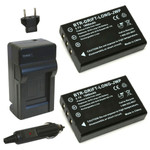 Replacement Battery Kit for Drift LLBAT (2-Pack, 1900mAh) + Charger & Car Adapter