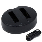 Replacement Battery Kit for Leica BP-DC4-E (2-Pack, 1700mAh) + Dual USB Charger