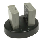 Replacement Battery Kit for Olympus PEN E-P5 (2-Pack, 1300mAh) + Dual USB Charger