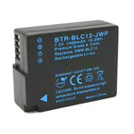 Replacement Battery Kit for Panasonic DMW-BLC12 (2-Pack, 1400mAh) + Dual USB Charger