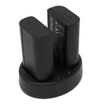 Replacement Battery Kit for Panasonic Lumix DC-S1R (2-Pack, 3500mAh) + Dual USB Charger