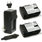 Replacement Battery Kit for Sigma BP-61 (2-Pack, 2000mAh) + Charger & Car Adapter
