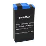 Replacement Battery Kit for GoPro ACBAT-001 (2-Pack, 1440mAh) + Triple USB Charger