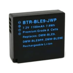 Replacement Battery Kit for Leica BP-DC15 (2-Pack, 1100mAh) + Dual USB Charger