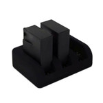 Replacement Battery Kit for GoPro HD HERO3 White (2-Pack, 1200mAh) + Dual USB Charger