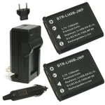 Replacement Battery Kit for Kodak PIXPRO FZ53 (2-Pack, 1100mAh) + Charger & Car Adapter