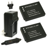 Replacement Battery Kit for Nikon Coolpix A1000 (2-Pack, 1450mAh) + Charger & Car Adapter