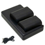 Replacement Battery Kit for Canon Edelkrone DollyPLUS (2-Pack, 2600mAh) + Dual USB Charger