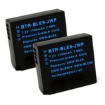 Replacement Battery (2-Pack) for Leica D-Lux 8 (1100mAh)