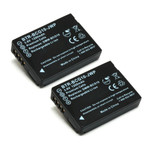 Replacement Battery (2-Pack) for Panasonic Lumix DMC-3D1 (1200mAh)