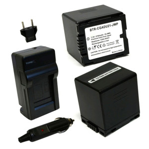 Panasonic NV-GS250 - Charger with EU Plug & Car Adapter