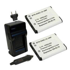 Nikon Coolpix S3400 - Charger with EU Plug & Car Adapter