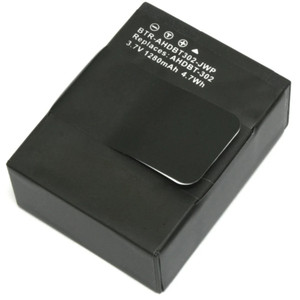 GoPro HERO3 and HERO3+ replacement battery compatible with AHDBT-302, featuring 1280mAh capacity and premium lithium-ion cells.