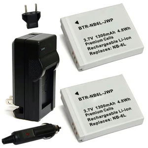 Replacement Battery Kit for CAS VAHOIALD (2-Pack, 1300mAh) + Charger with EU Plug & 12V Car Adapter