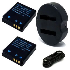 Replacement Battery Kit for Kodak PIXPRO SP1 (2-Pack, 1400mAh) + Dual USB Charger
