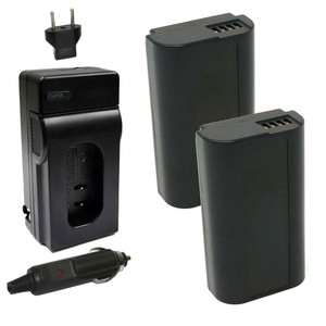 Replacement Battery Kit for Panasonic DMW-BLJ31 (2-Pack, 3500mAh) + Charger & Car Adapter