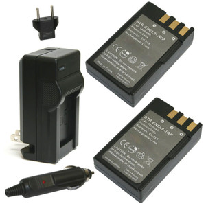 Replacement Battery Kit for Nikon D40X Camera – 2 Batteries & Travel Charger