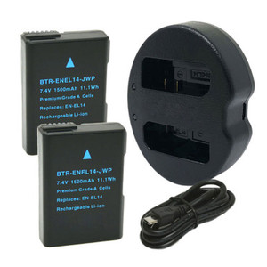 Nikon D3500 EN-EL14 / EN-EL14a battery kit image
