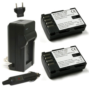 Replacement Battery Kit for Sigma Quattro dp2 (2-Pack, 2000mAh) + Charger & Car Adapter